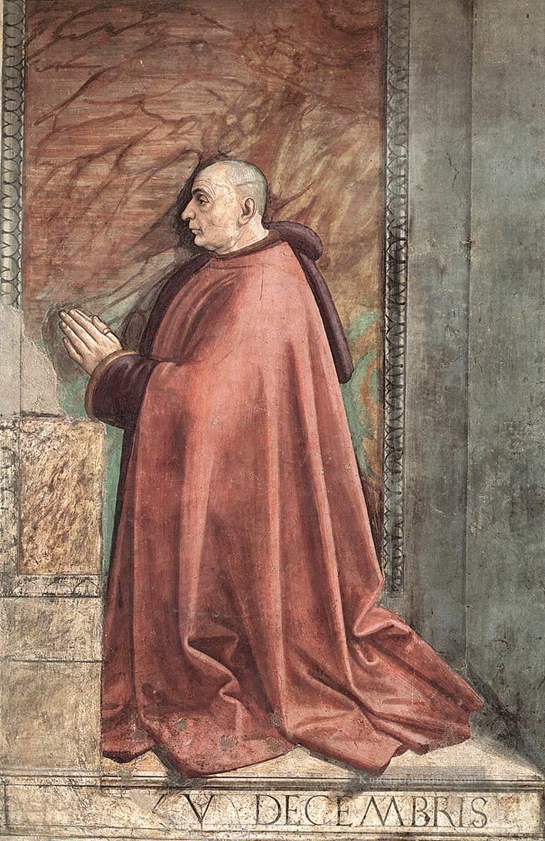Porträt des Spenders Francesco Sassetti Florenz Renaissance Domenico Ghirlandaio Ölgemälde